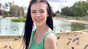 Skinny Teen Bella Nova Shows Us Her Pussy Grip